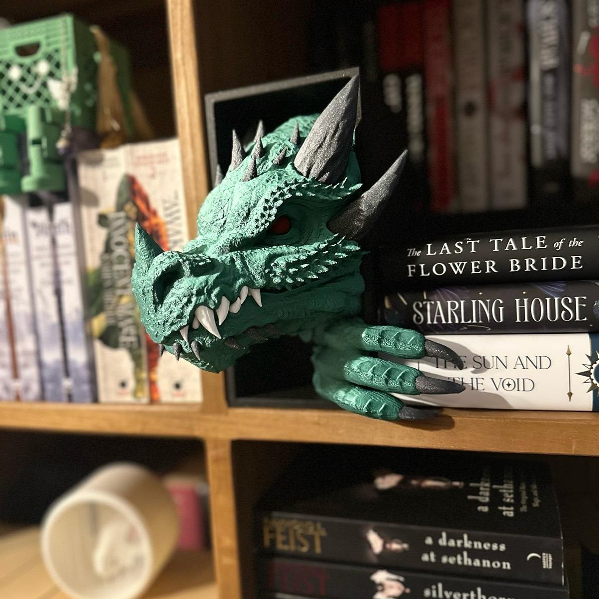 Dragon book nook Decor Print Ornaments