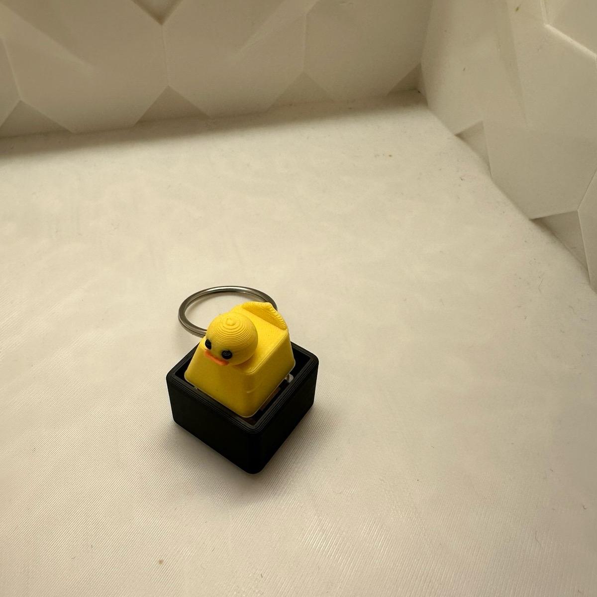 Keycap Keyrings - Duck, Cat and Dog